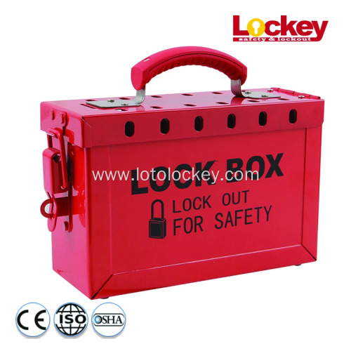 Safety Steel Lockout Tagout Box for Master Padlock